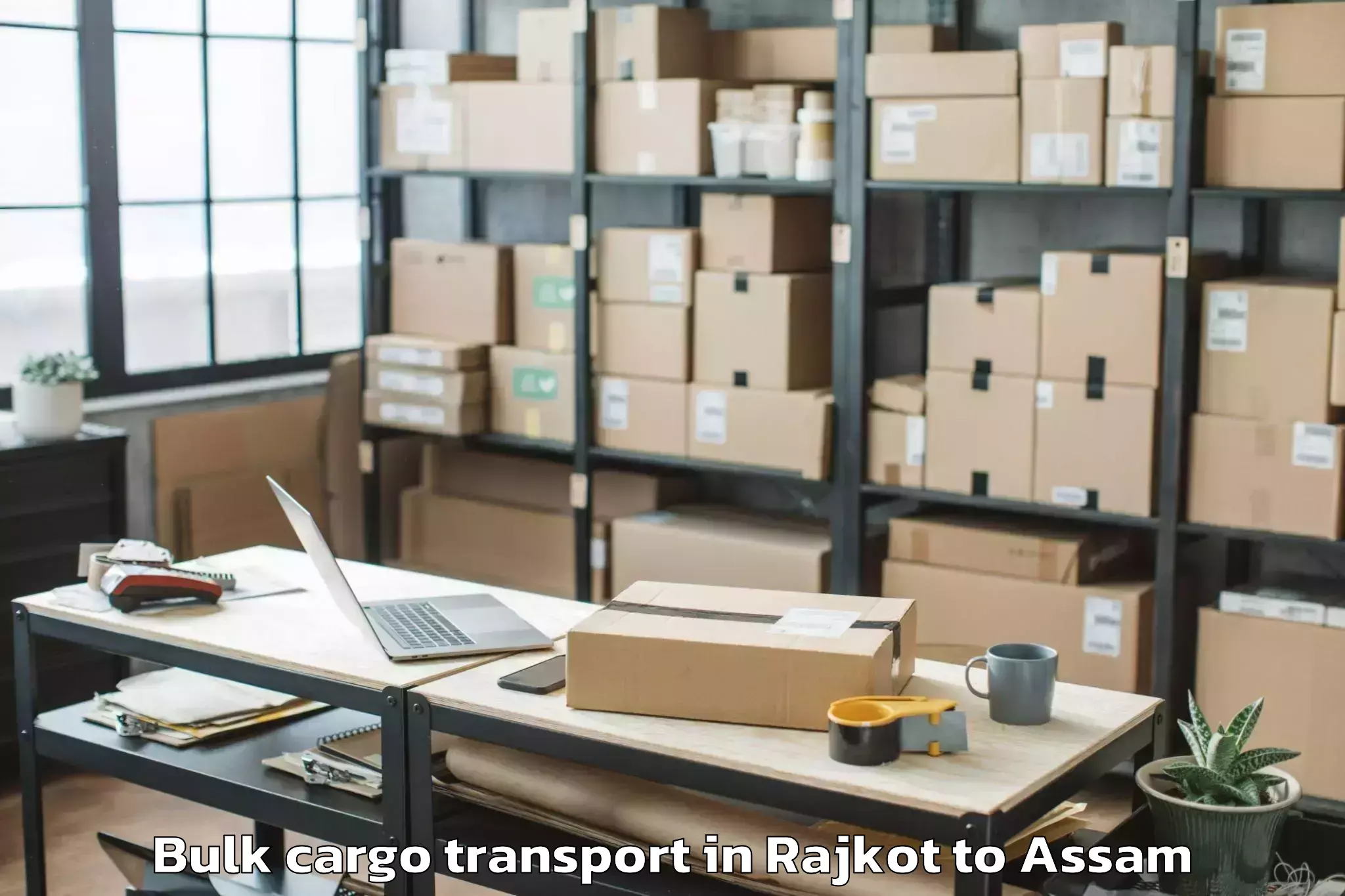 Quality Rajkot to Lala Assam Bulk Cargo Transport